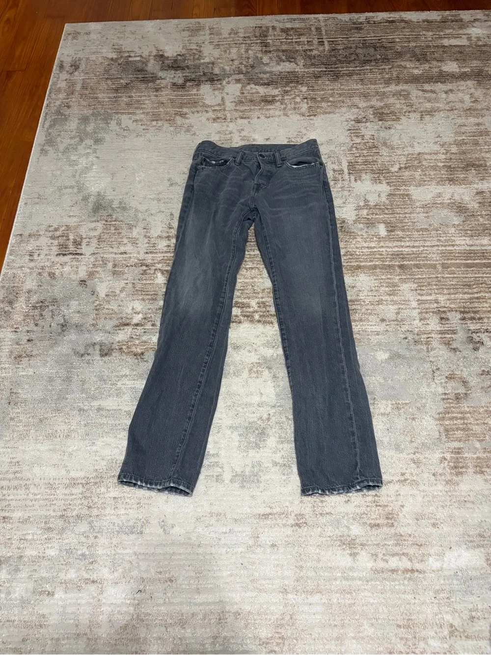 Abercrombie & Fitch Faded Gray Jeans 29x32 Button Fly Y2K Style.
